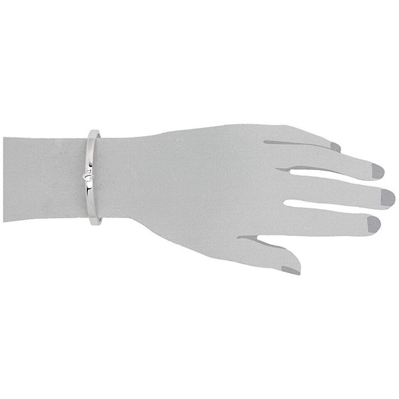 Kate Spade Silver Thin Hinge Bangle Bracelet - Picture 3 of 4